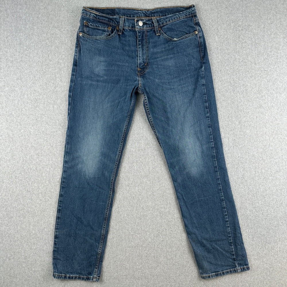 Levi's 511 Jeans Men's 34x30 Blue Slim Fit Denim‎ Medium Wash Western Rodeo Fade